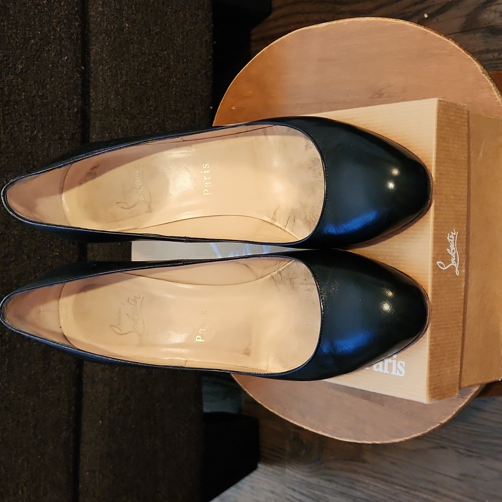 CHRISTIAN LOUBOUTIN Simple Pump 85 In Black Kid Leather 38.5/8